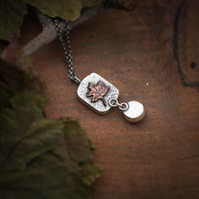 Maple's Blessing, Sterling Silver and Amber Maple Leaf Necklace