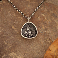 Lone Pine Pendant - Trillion - Silver or Bronze
