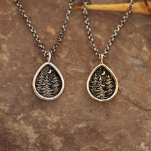 Nightfall Miniscape Pendant - Silver or Bronze