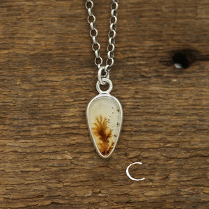 Small Dendritic Agate Pendants Sterling Silver