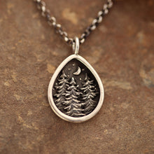 Nightfall Miniscape Pendant - Silver or Bronze