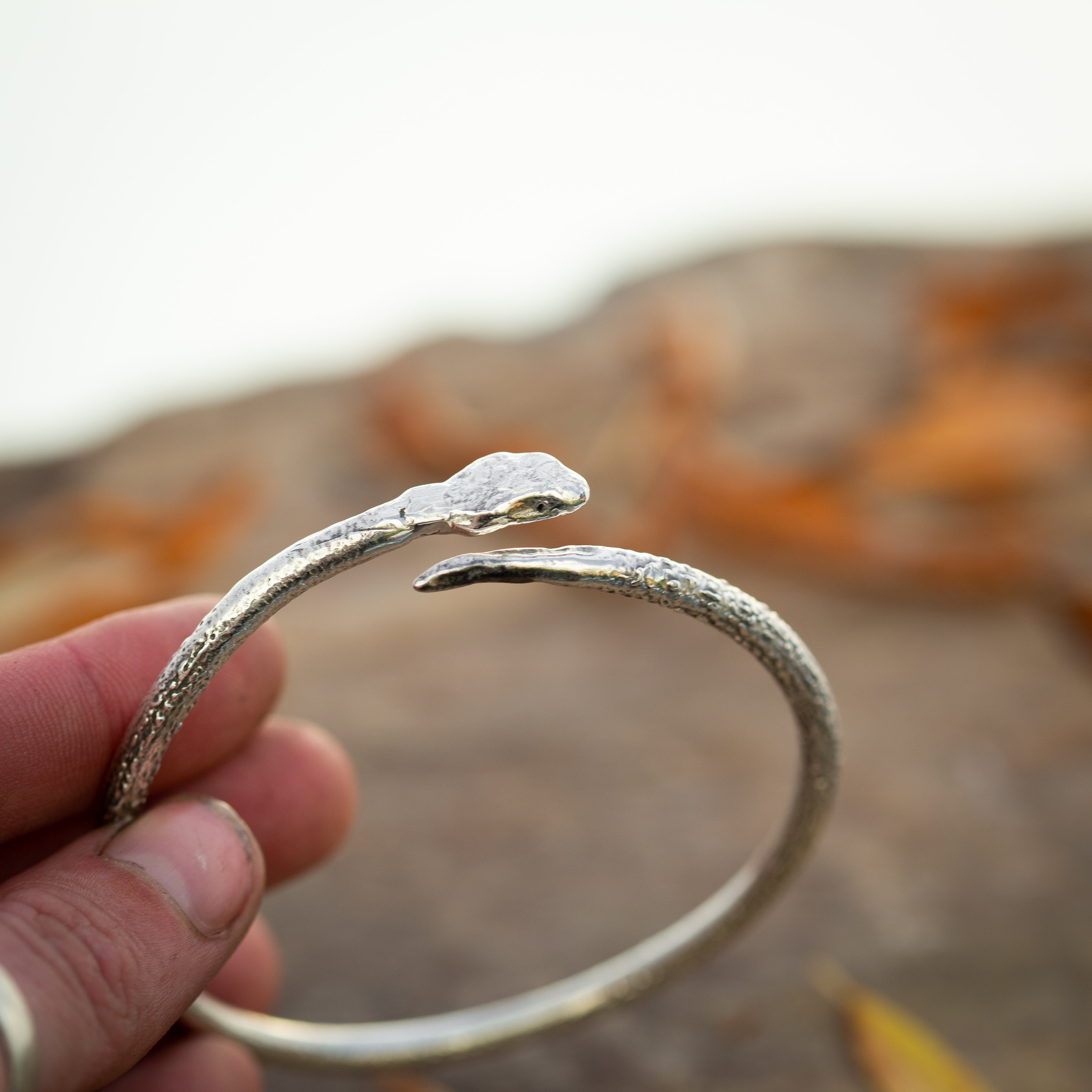 Pink Silver Snake Bracelet – Heather Beck Designs