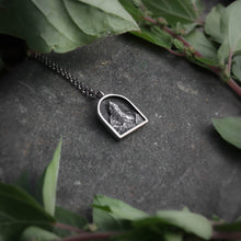 New Moon- Sterling Silver Archway Miniscape Necklace