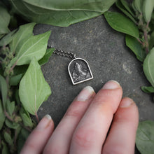 New Moon- Sterling Silver Archway Miniscape Necklace