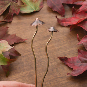 Woodland Mushroom Hair Stick Singles